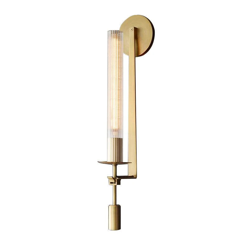 Tall Gold Cylinder Wall Light – Modern Grace with a Vintage Soul