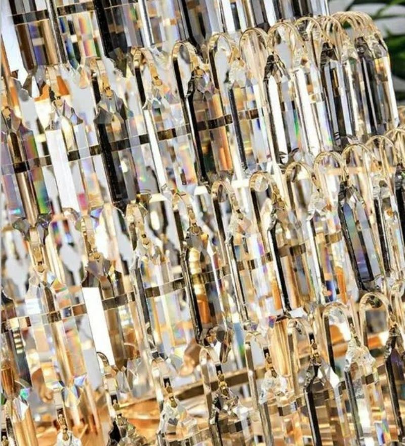 Austrian Crystal Double Height Chandelier