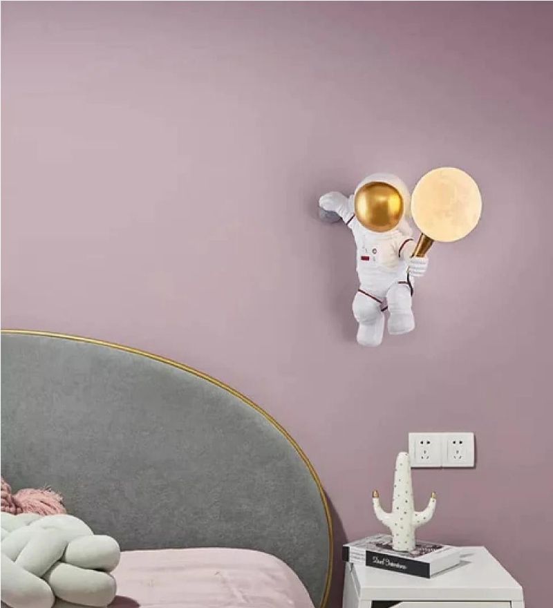Astronaut Moon Wall Lamp