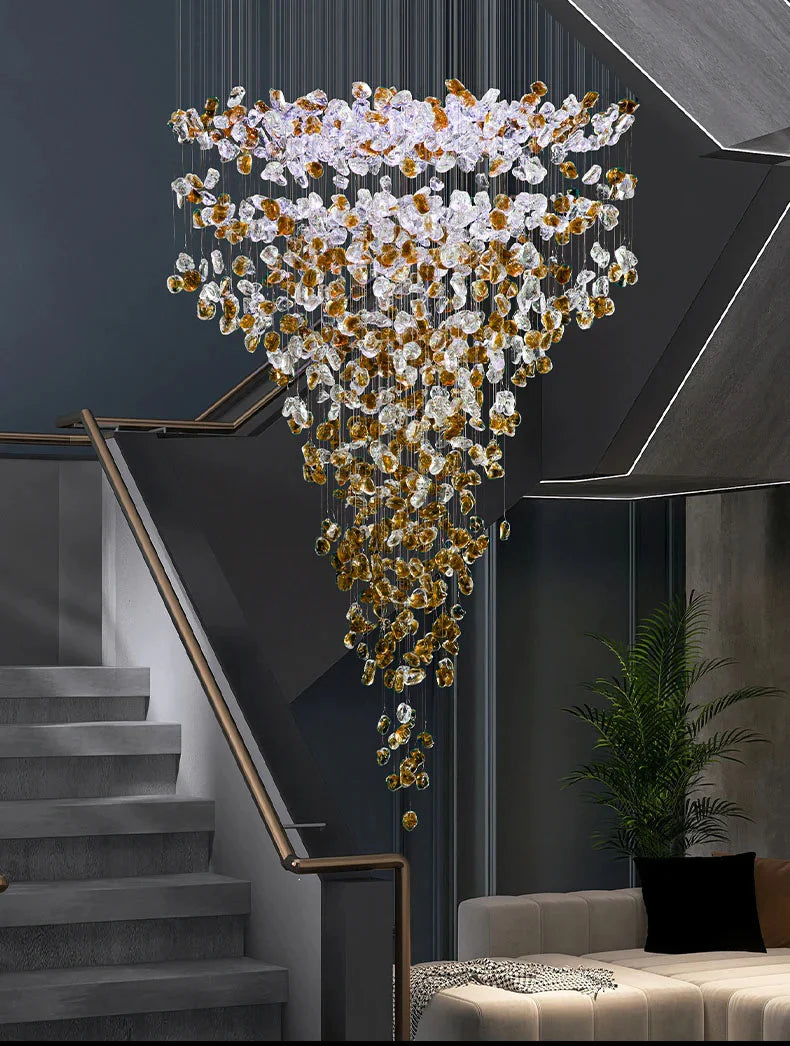 Stone Double Height Chandelier