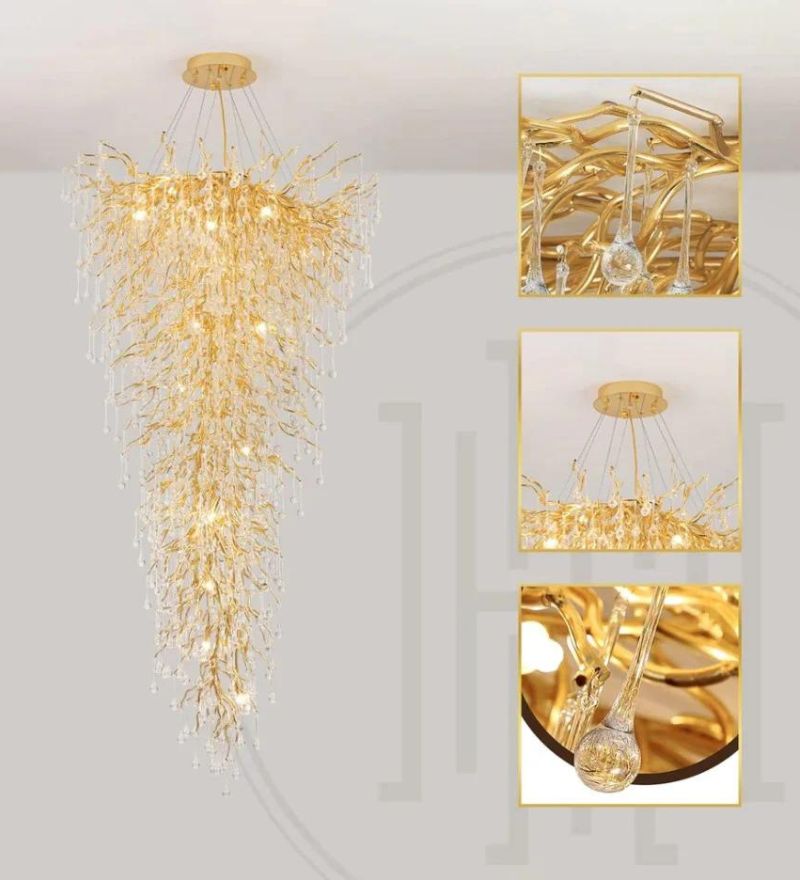 Nordic Crystal Double Height Chandelier - Small