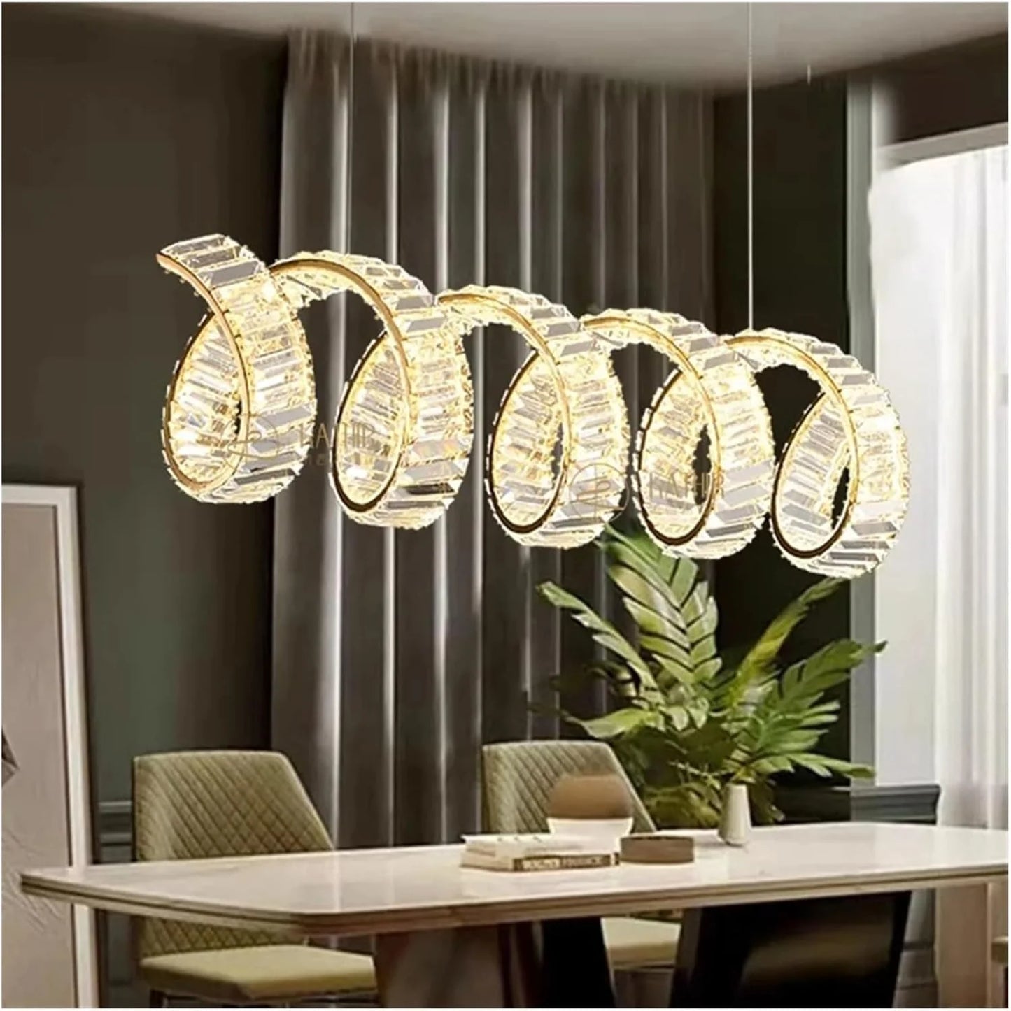 Modern Wave Shape Chandelier