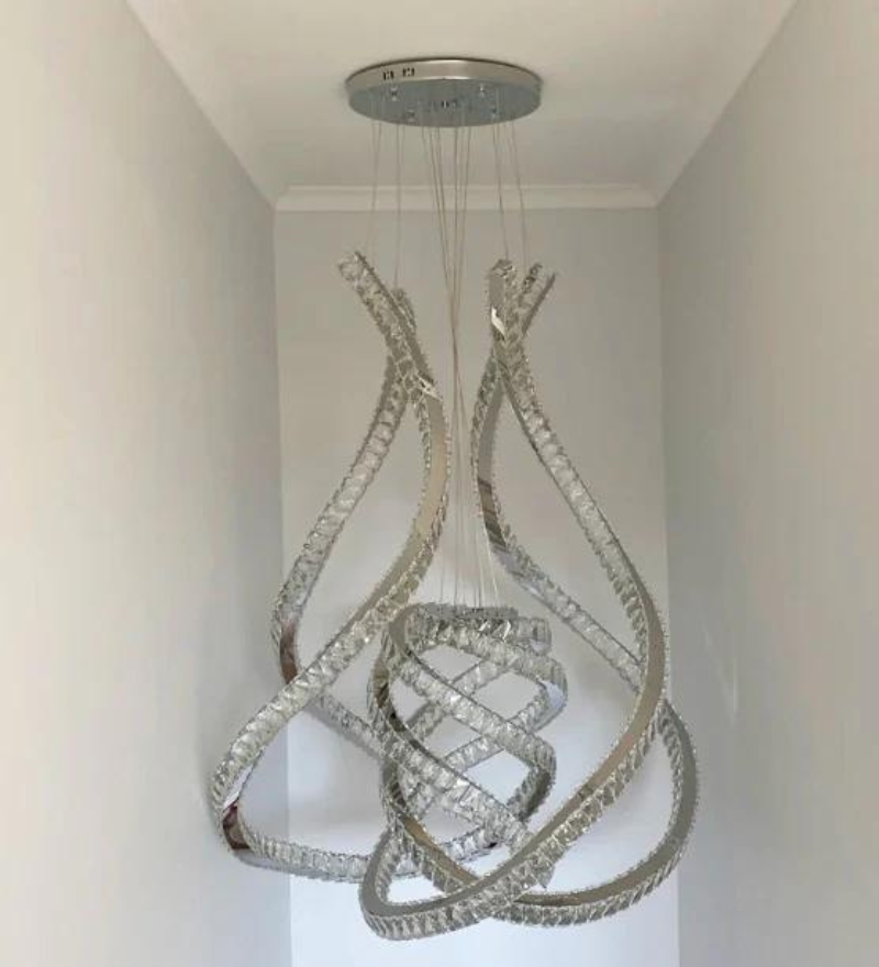 Stello Lotus LED Double Height Chandelier