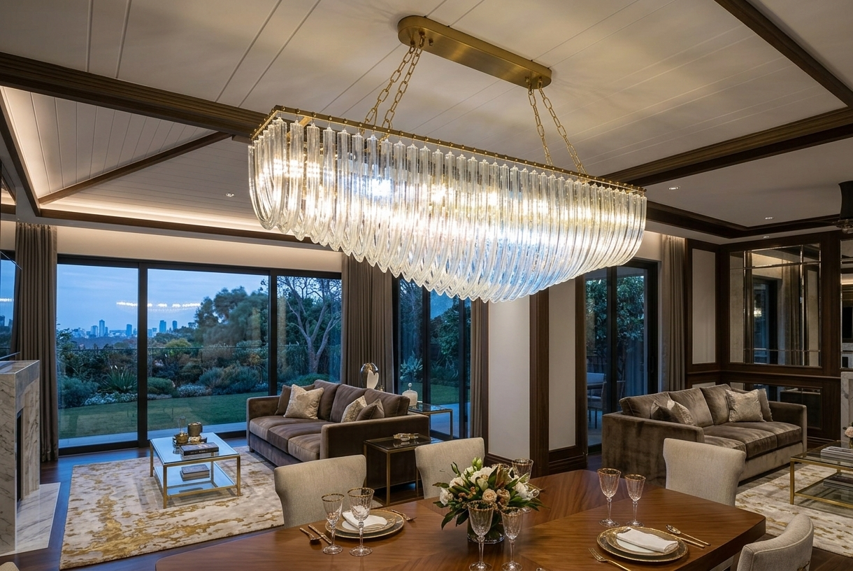 Opulent Cascade Chandelier