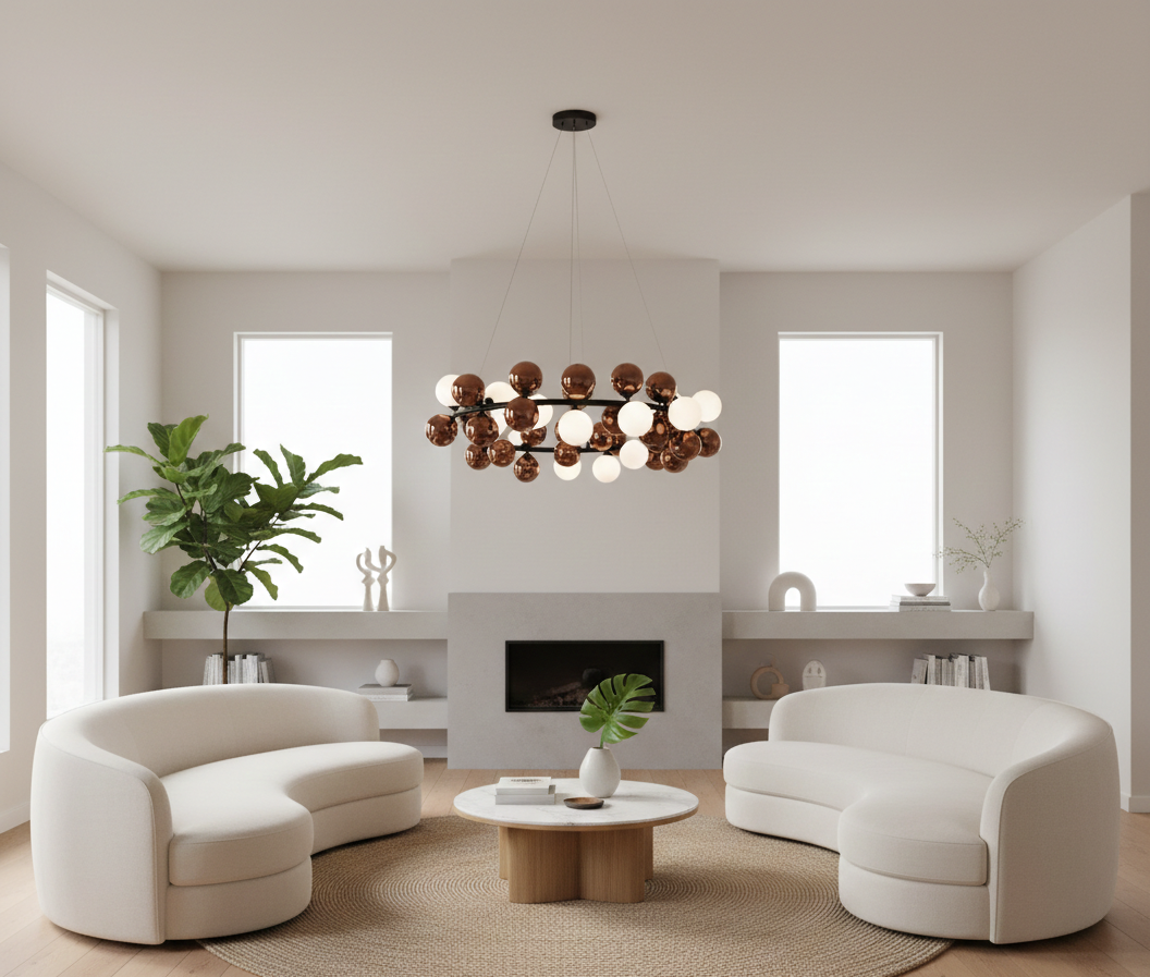 Orbit Cluster Ring Chandelier