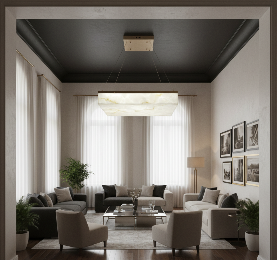 Alabaster Led Chandelier