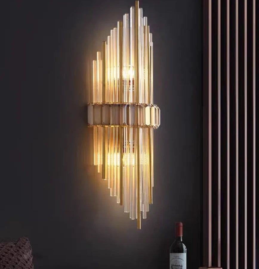 Crystal Metal Wall Light
