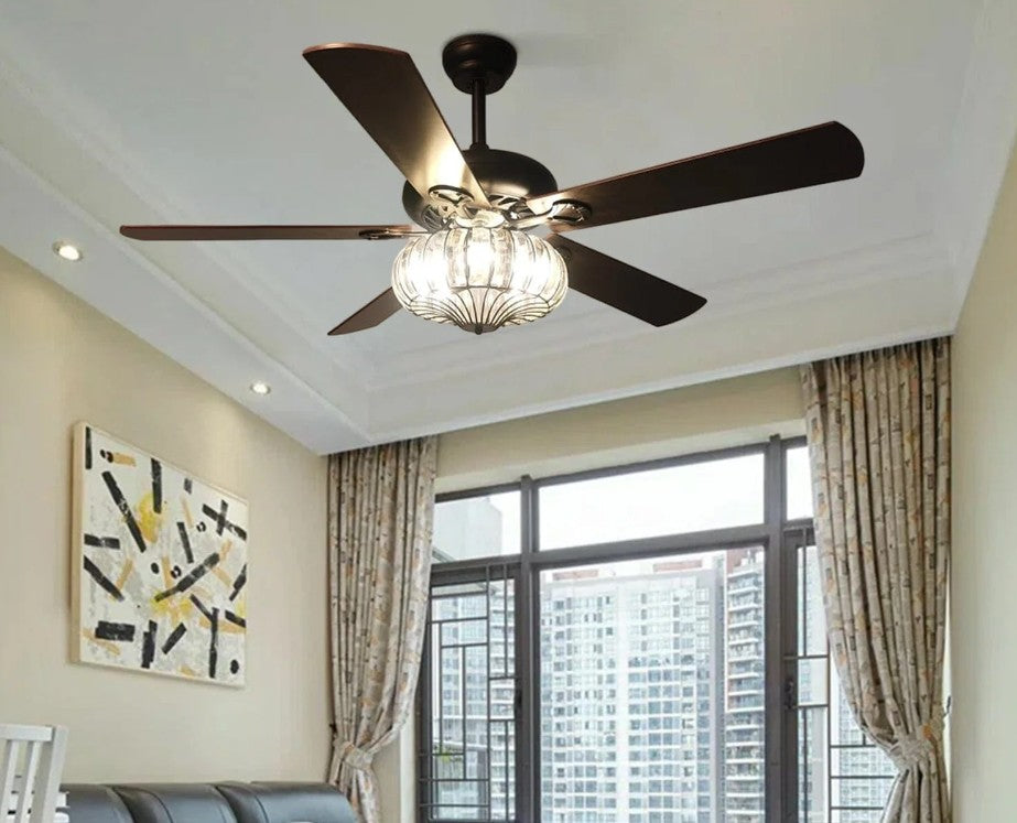 Crystal Chandelier Ceiling Fan