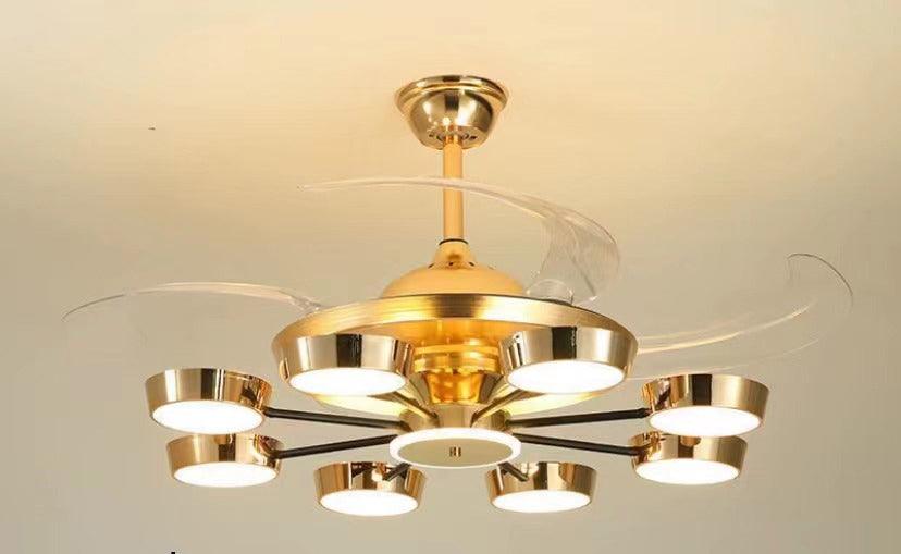 Rings Ceiling Fan Chandelier