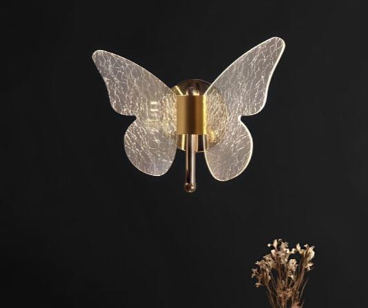 Led Butterfly Metal Wall Light