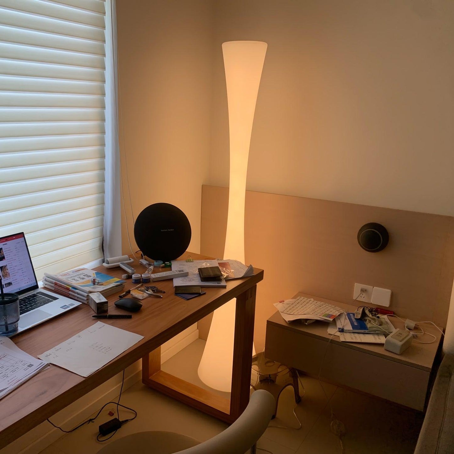 Designer White Floor Lamp