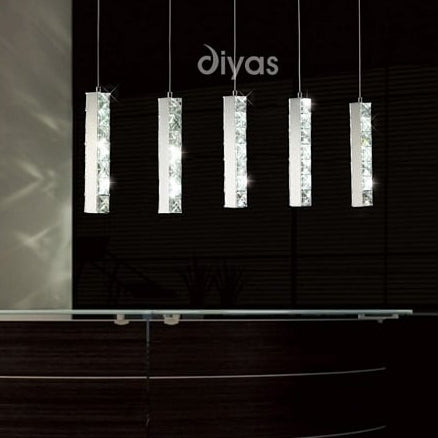 Linear Crystal Chandelier