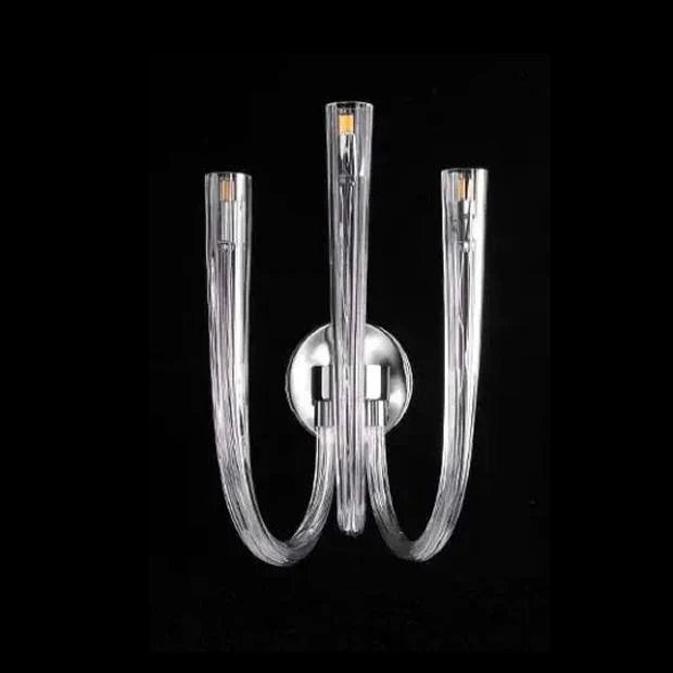 3 ARM GLASS WALL LIGHT