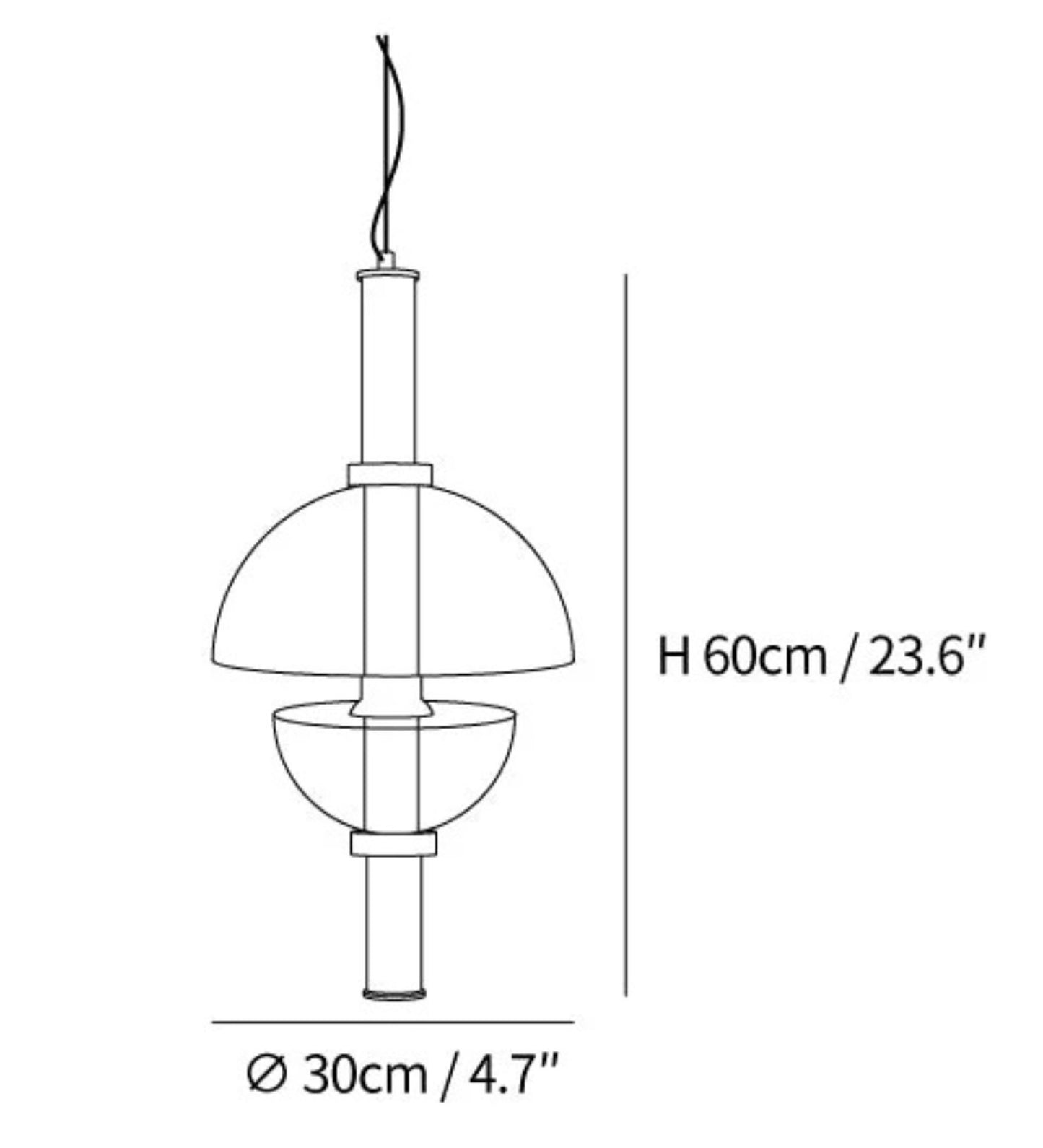 Halo Glow Amber Pendant