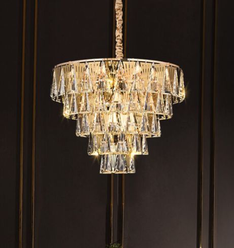 MUSE CRYSTAL & METAL CHANDELIER - SMALL