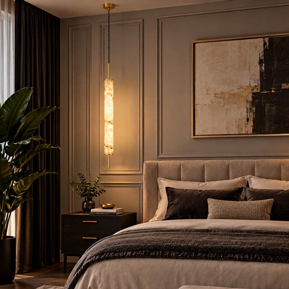 Odeon Imitation Marble Pendant Light