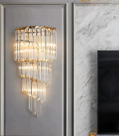 Glass Crystal Wall Light