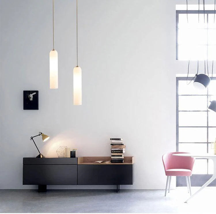 FrostGlow Pendant Light – Subtle Sophistication for Contemporary Spaces