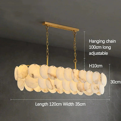 Moonshade Marble Chandelier