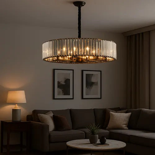 Solea Black Luxury Crystal Chandelier