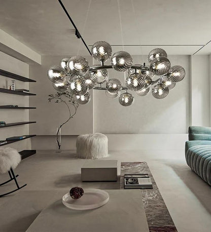 Bedazzled Round Modern Chandelier
