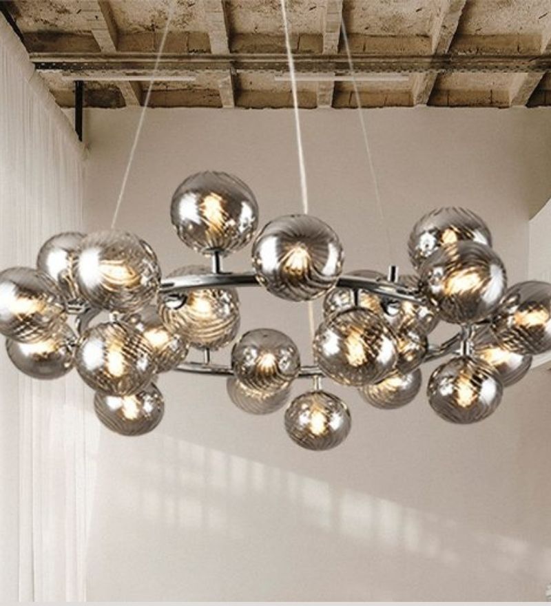 Bedazzled Round Modern Chandelier