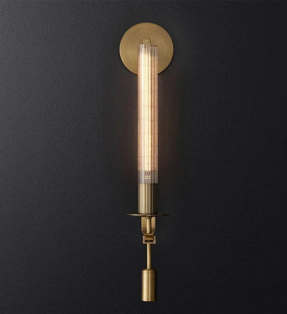 Tall Gold Cylinder Wall Light – Modern Grace with a Vintage Soul