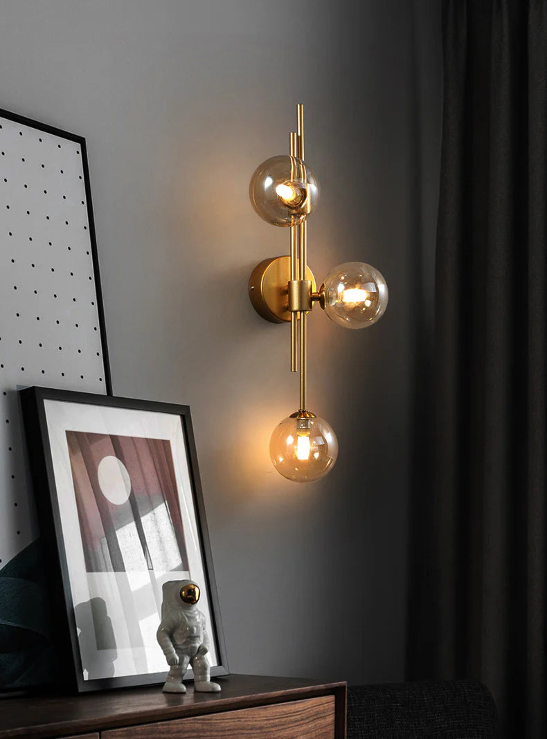 Modern Glass Ball Wall Light
