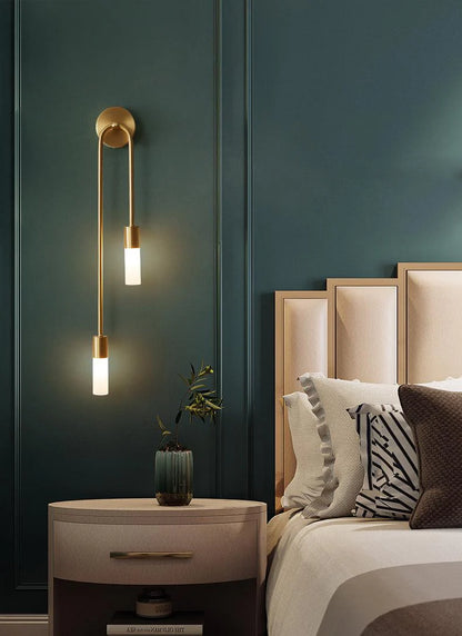 Naya Twin Drop Wall Lamp – Minimalist Luxe Illumination