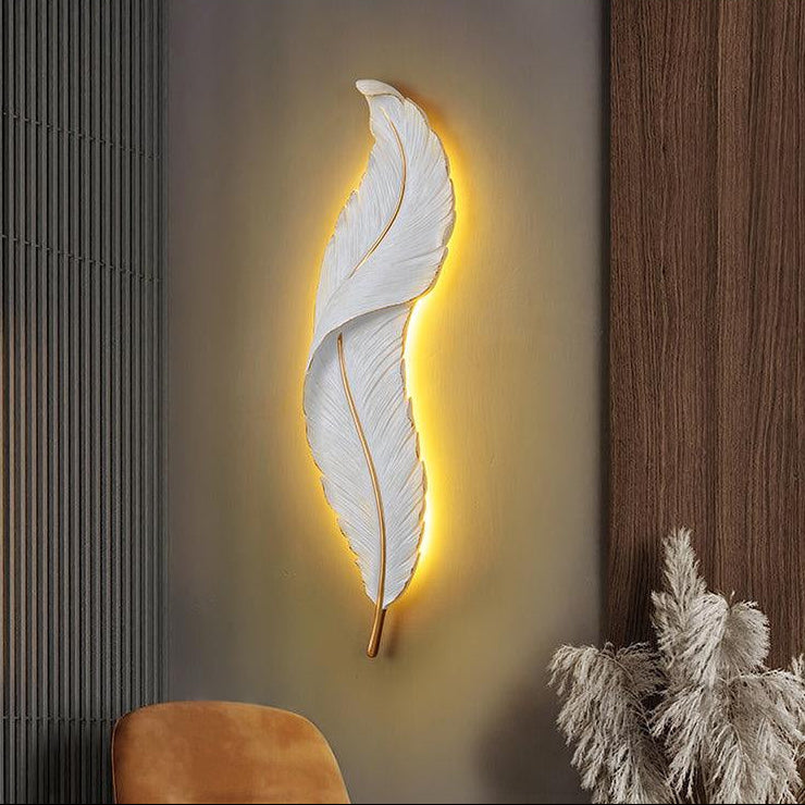White Feather LED Wall Light 60 CM
