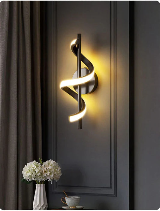 Modern Spiral LED Wall Light