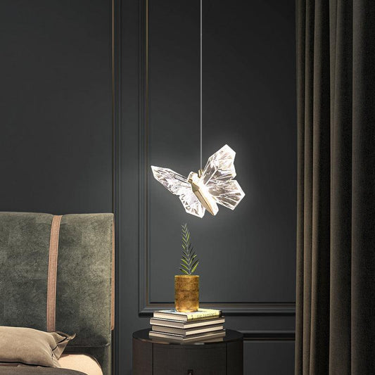 CrystalFlare Butterfly Pendant – A Flight of Light & Elegance