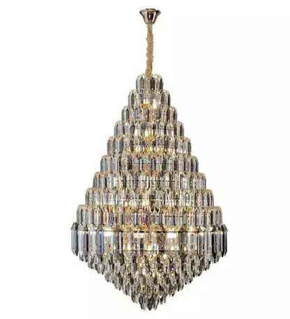 Austrian Crystal Double Height Chandelier