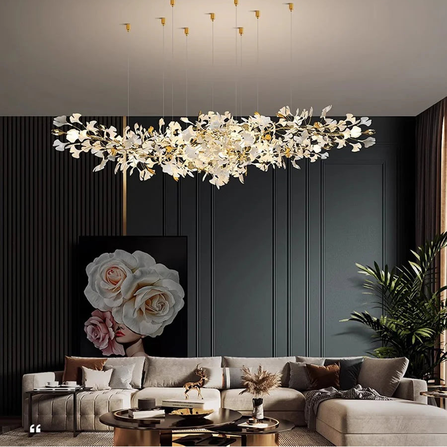 Ginkgo Leaf Chandelier