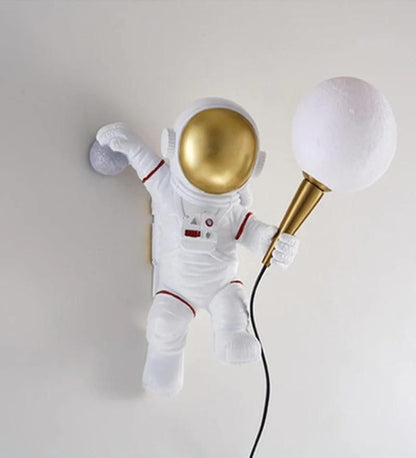 Astronaut Moon Wall Lamp
