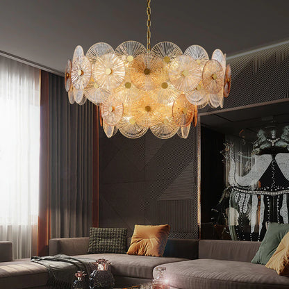 MURANO ROUND CHANDELIER LARGE