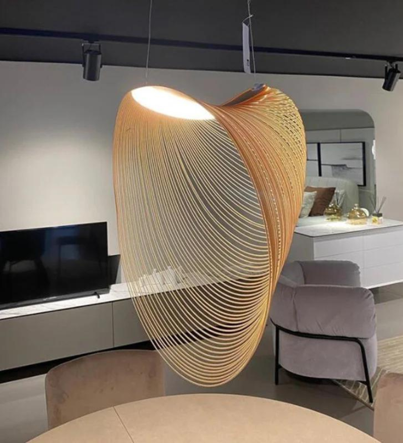 Stello Bamboo Ring Chandelier