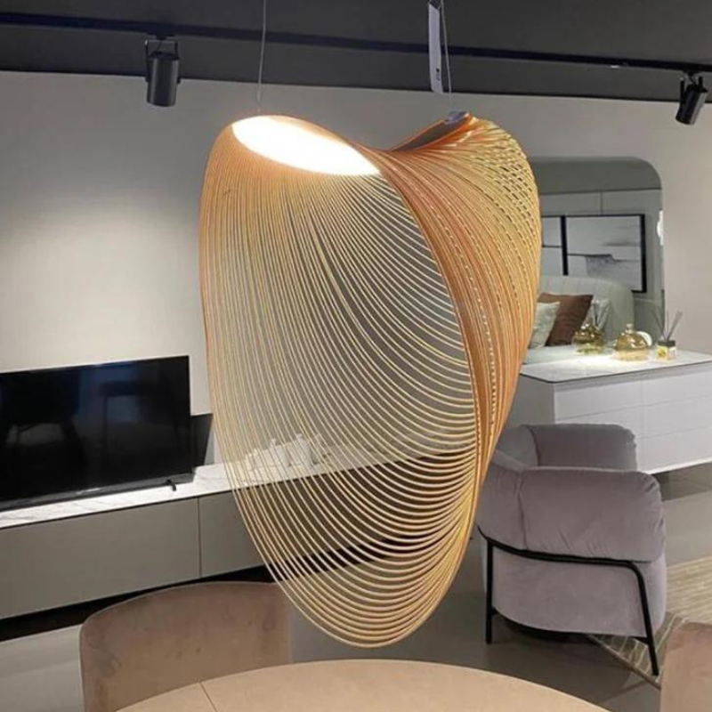 Stello Bamboo Ring Chandelier
