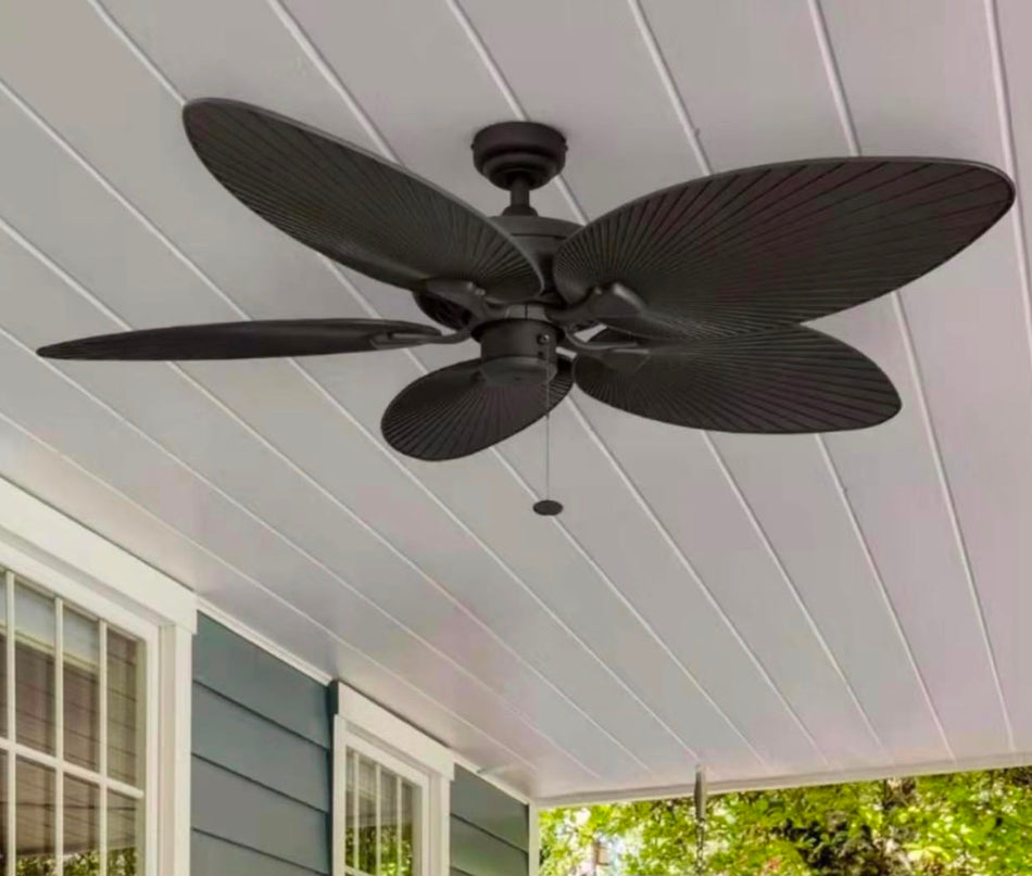 Black Modern Ceiling Fan with LED Light