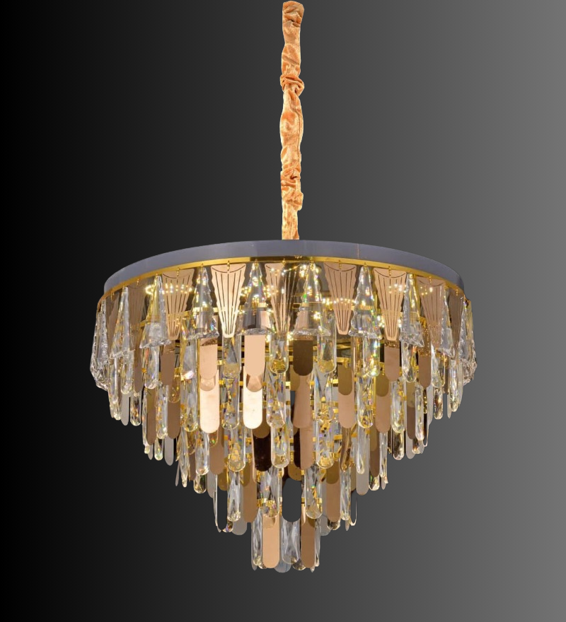 Stello Modern Round Crystal Chandelier - 50 CM