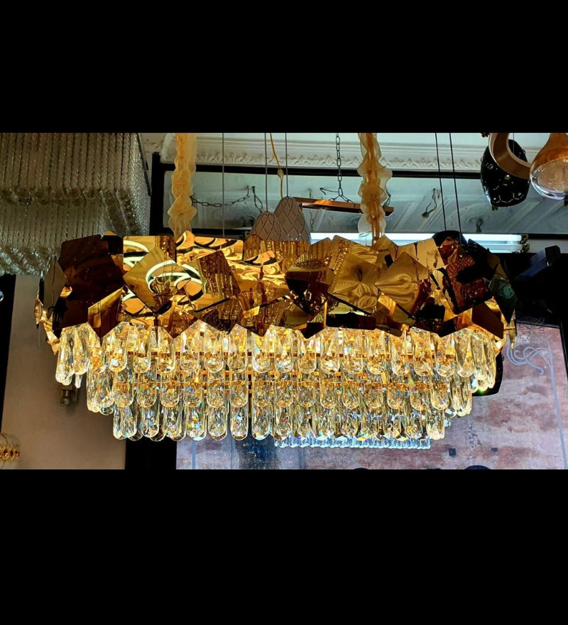 Molecular Modern Linear Chandelier Large