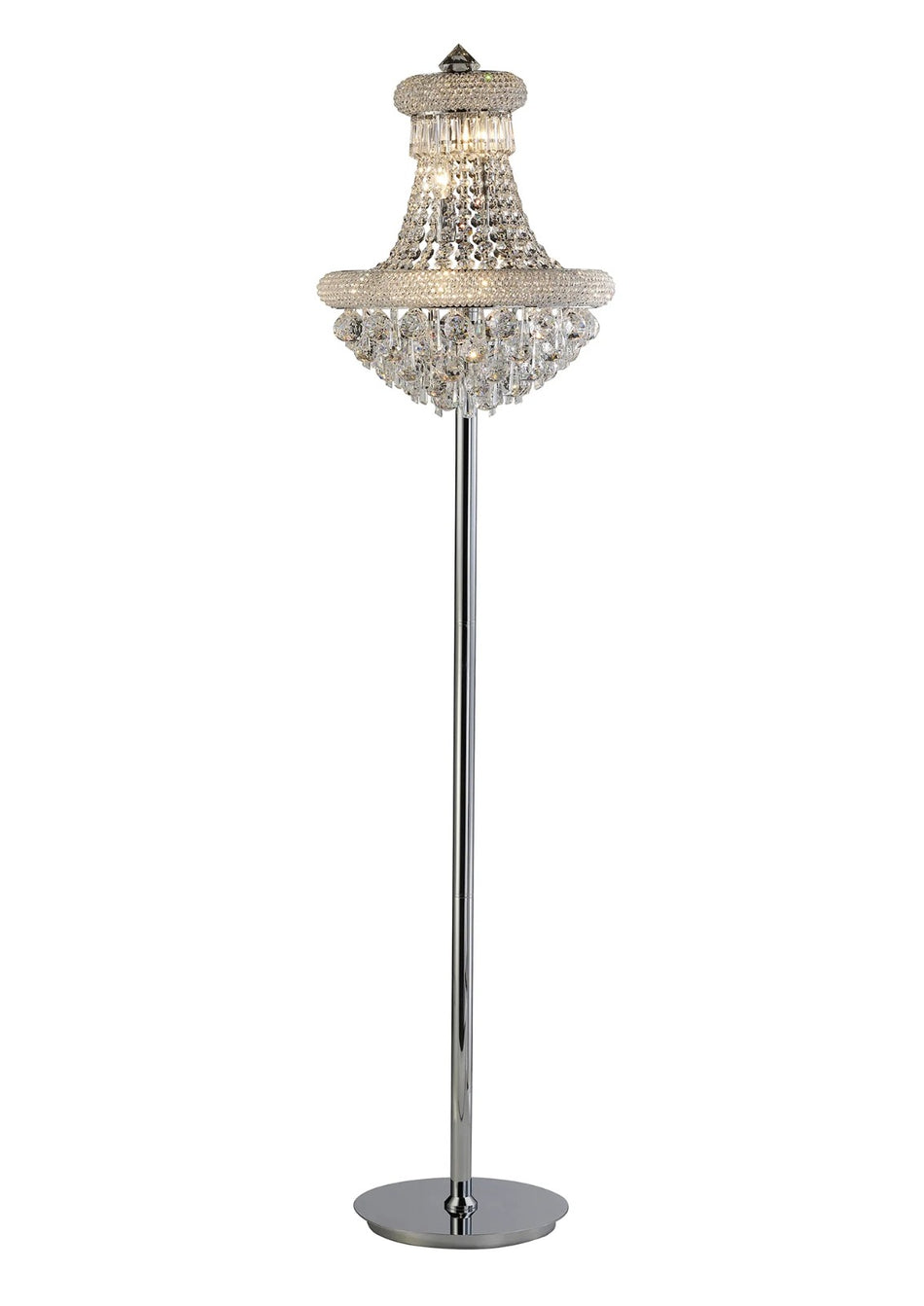 Alexandra 6 Light Chrome Floor Lamp