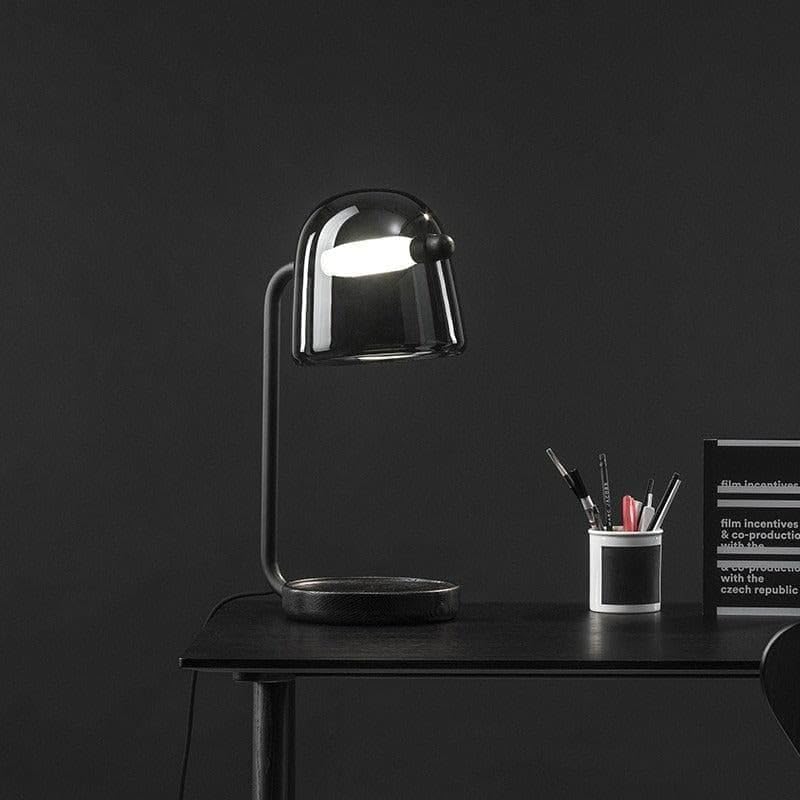 Modern Black Dome Table Lamp