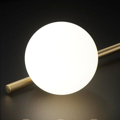 Gold Frosted Glass Chandelier