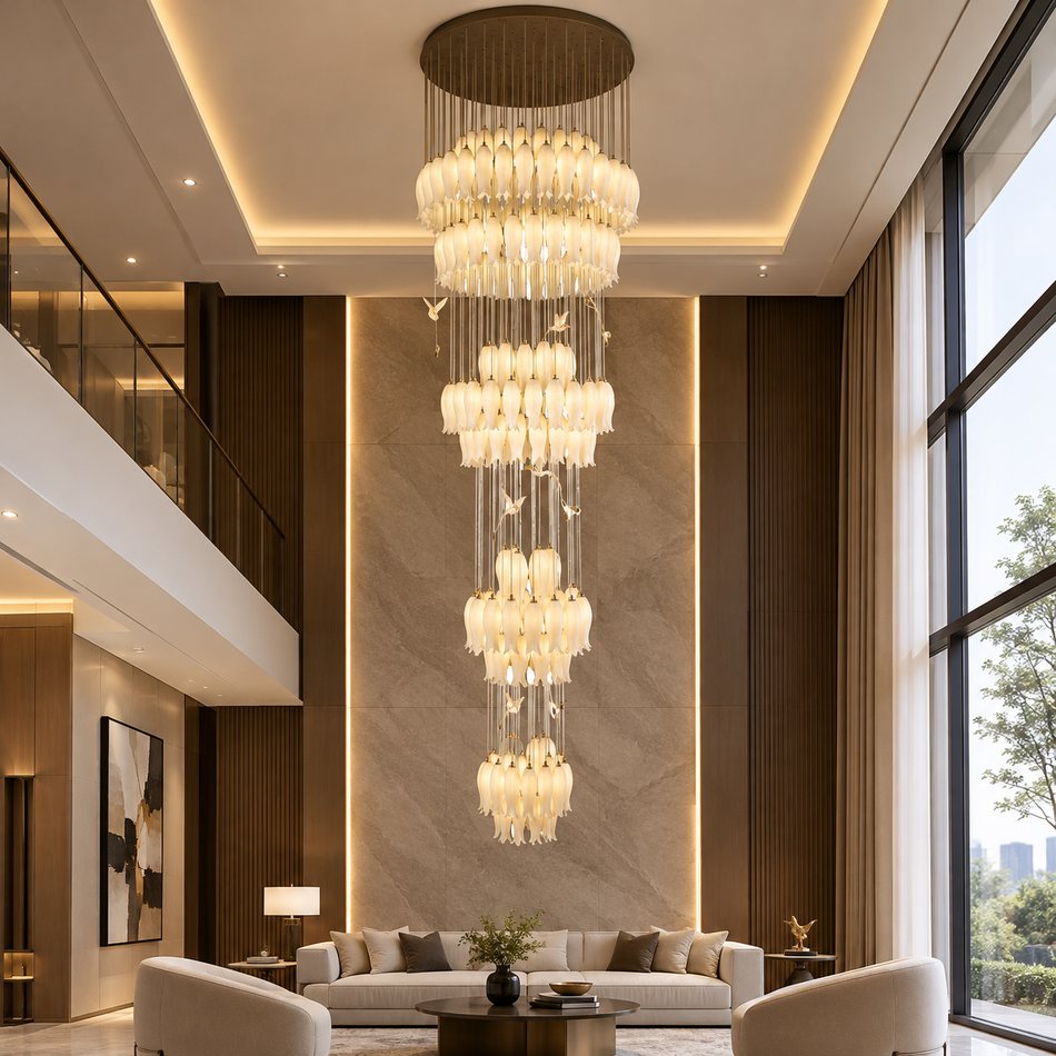 Alba Grand Double Height Chandelier