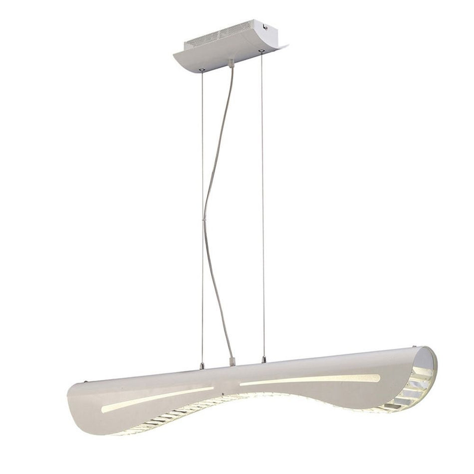 Phoenix Linear Pendant 18W LED 4000K White/Crysta
