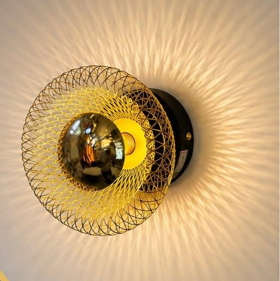 Led Golden Metal Wall Light