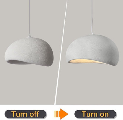 600 MM Grey Earthly Wabi Sabi HANGING LAMP