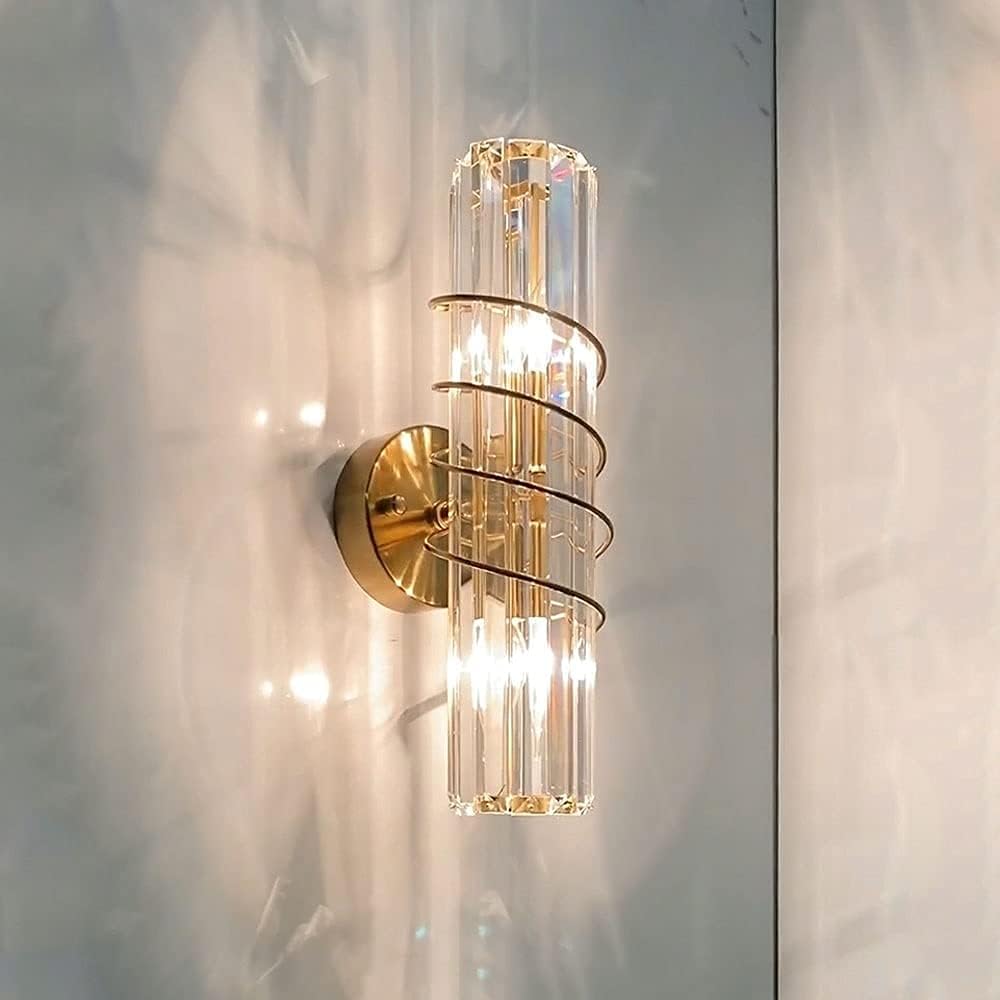 Spiral Crystal Wall Light – Glamour in Every Curve