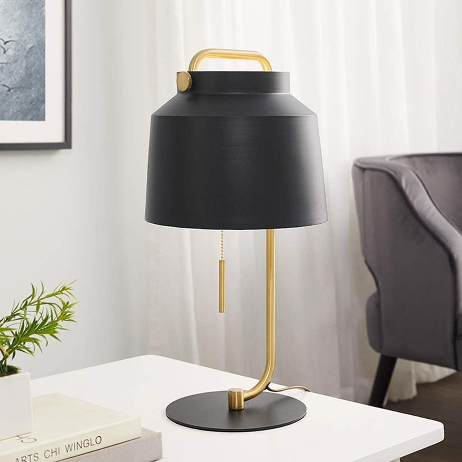Modern Black & Gold Table Lamp